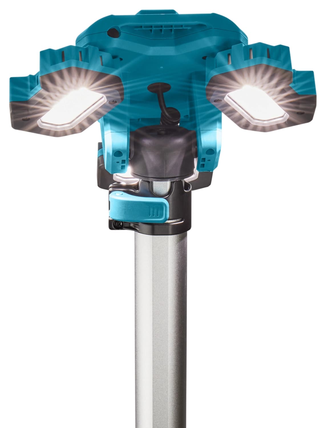 Makita NLADML814 14.4V - 18V Li-Ion Accu Bouwlamp Op Statief - 3 Spots - 100-220cm - 3000Lm thumbnail 2