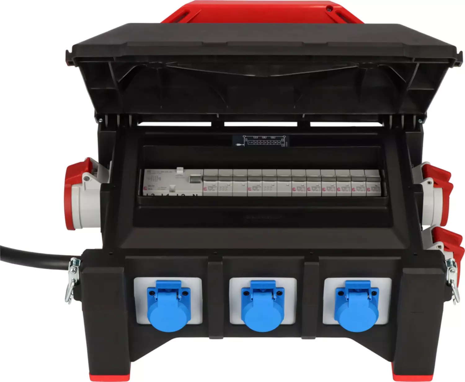 Brennenstuhl Professional BSV 5-32A Rubber Stroomverdeler - H07RN-F5G6.0 CEE32A+2x16A, 6x230V - 2m thumbnail 3