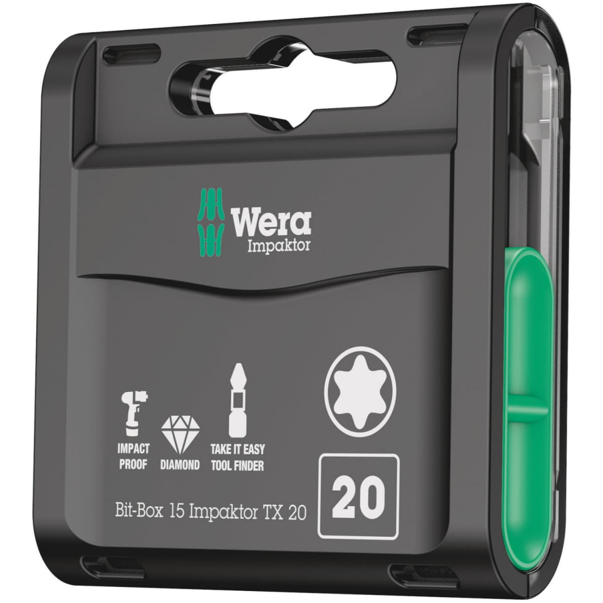 Wera 05057772001 15-delige Bit-Box 15 Impaktor T20 - 25 Mm