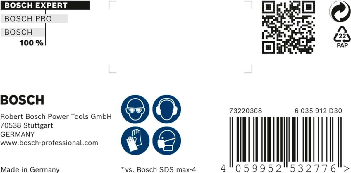 Bosch 2608900203 EXPERT Hamerboor SDS Max-8X - 12x600x740mm thumbnail 3