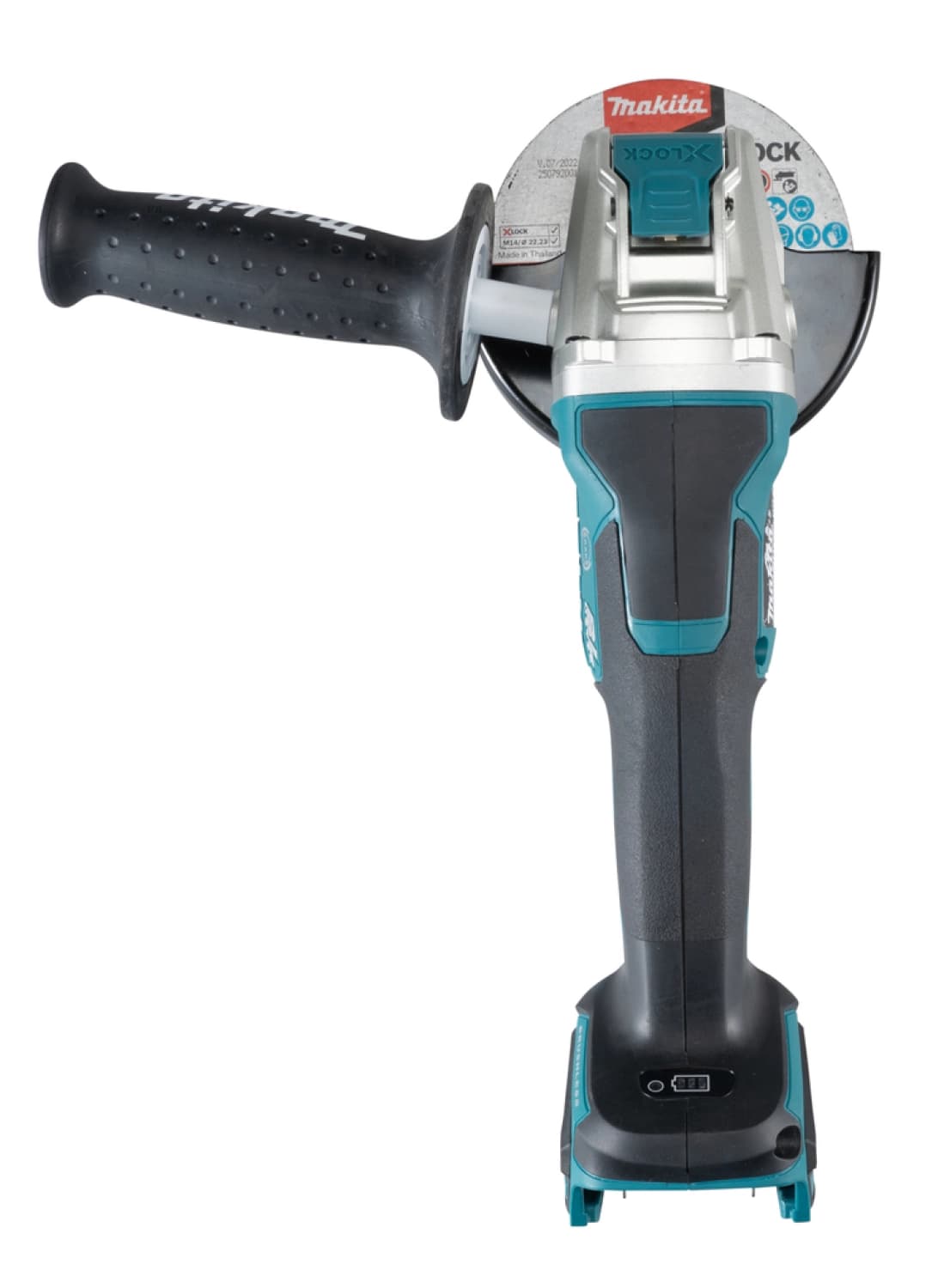 Makita DGA520ZX1 18V Li-Ion Accu Haakse Slijper Body - 125mm - X-LOCK - Koolborstelloos thumbnail 3