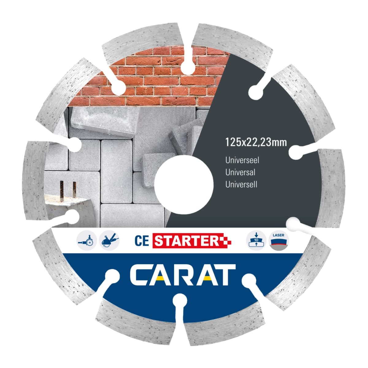 Carat CES1403000 Diamantzaagblad - Universeel - 140x22,23mm