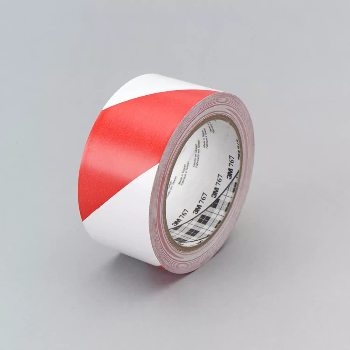 3M 767i Waarschuwingsmarkeringtape Wit/Rood - 50mm X 33m