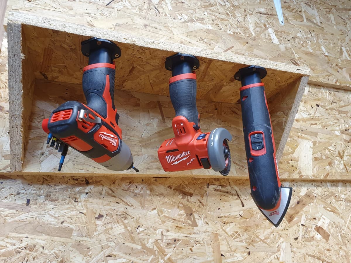 StealthMounts TM-MW12-BLK-3 Machinehouder Voor Milwaukee M12 - Zwart - 3-pack thumbnail 3