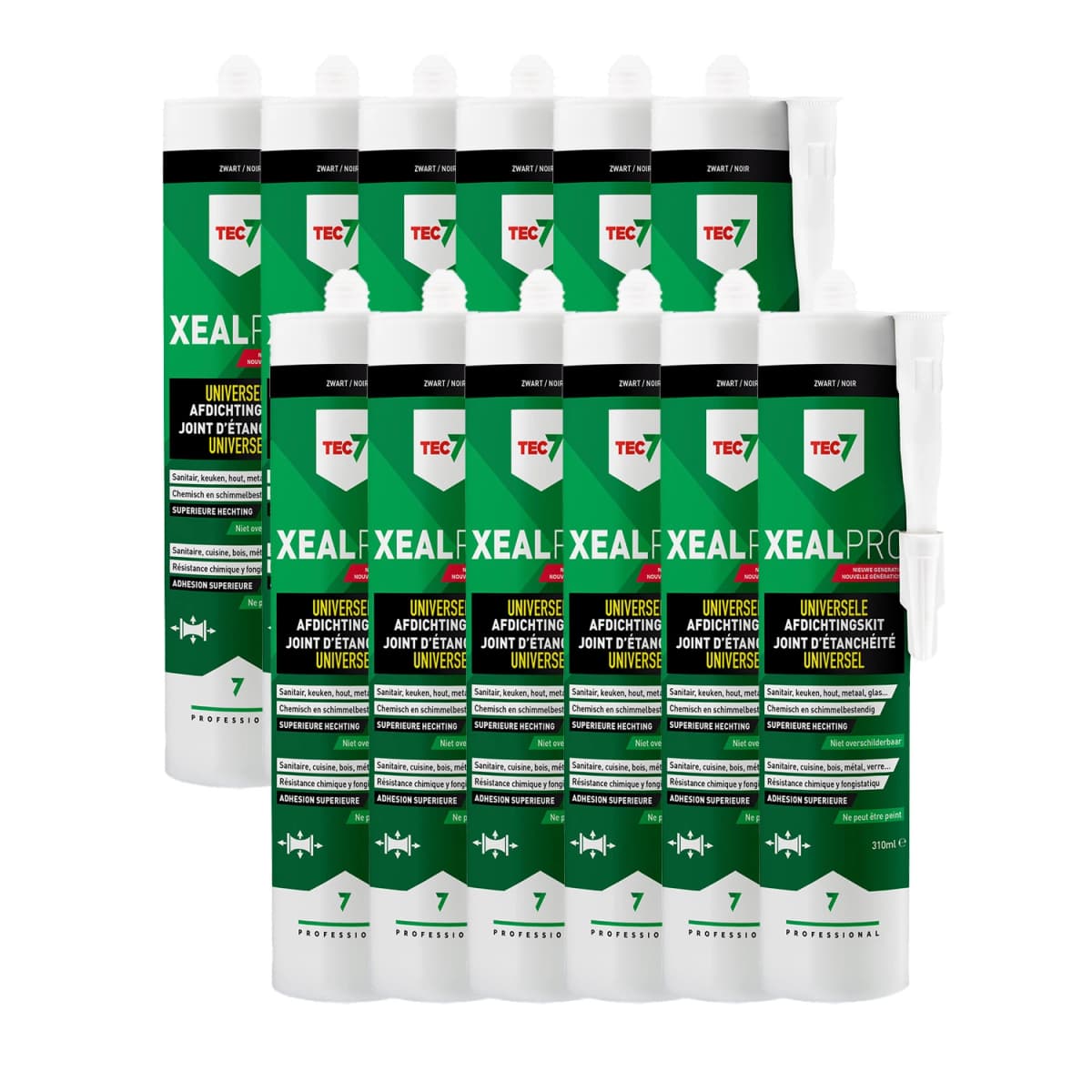 TEC7 XealPro Universele Kit - Zwart - 310ml (12st)