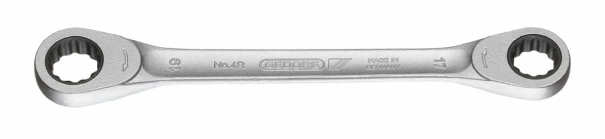 Gedore 4 R 17x19 Dubbele Ringratelsleutel - 17 X 19mm