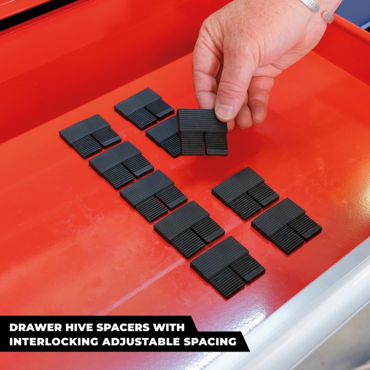 StealthMounts DHSP-SPACE-10 Drawer Hive Spacer Afstandhouder Voor Ladekast - Zwart - 10 Stuks thumbnail 2