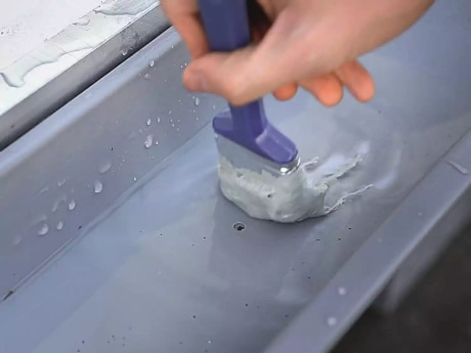 Rust-Oleum Fillcoat Fibres Dark Grey - 1L thumbnail 2