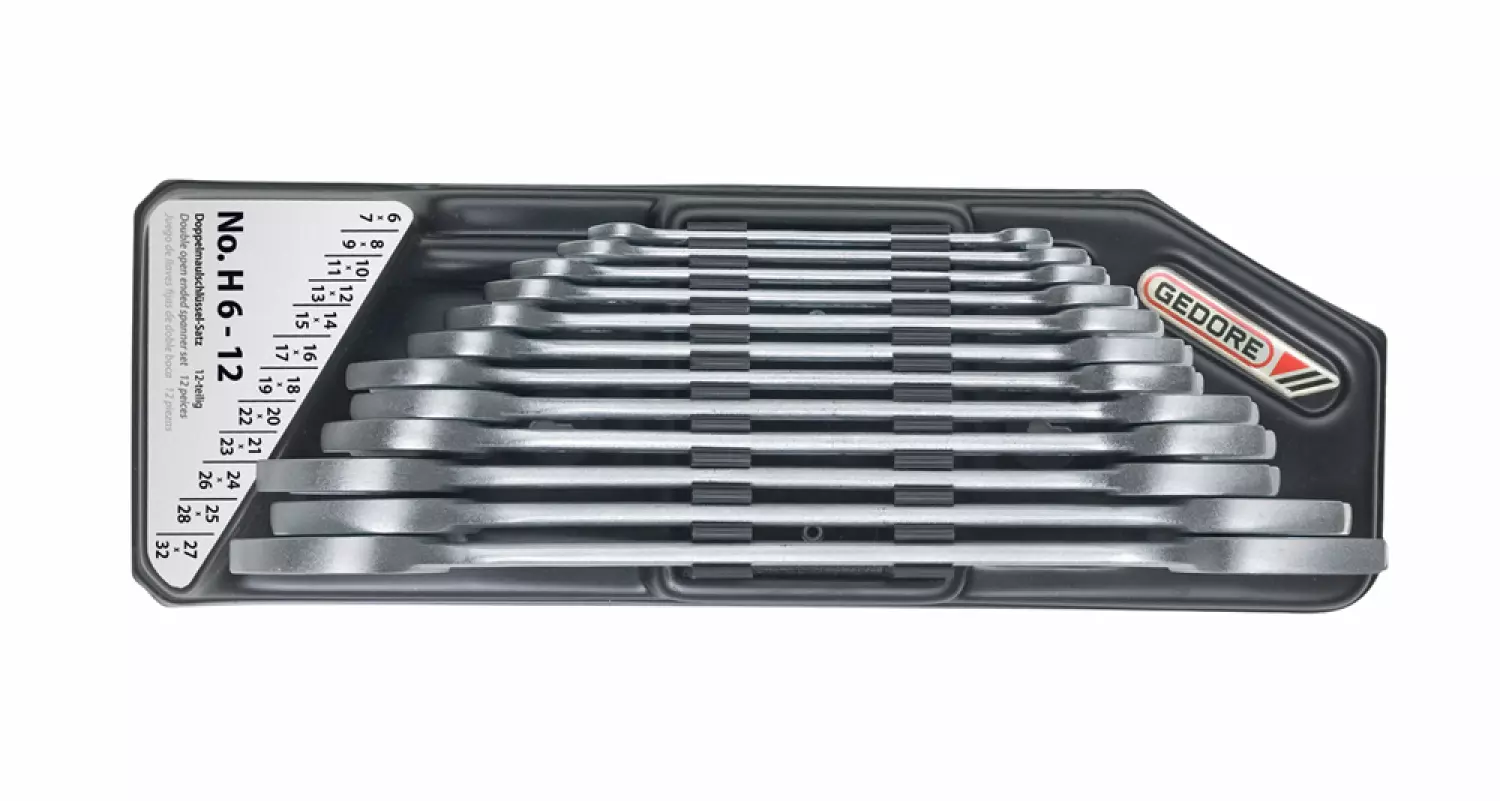 Gedore 6-100 10-delige Steeksleutelset - 6-32mm thumbnail 3