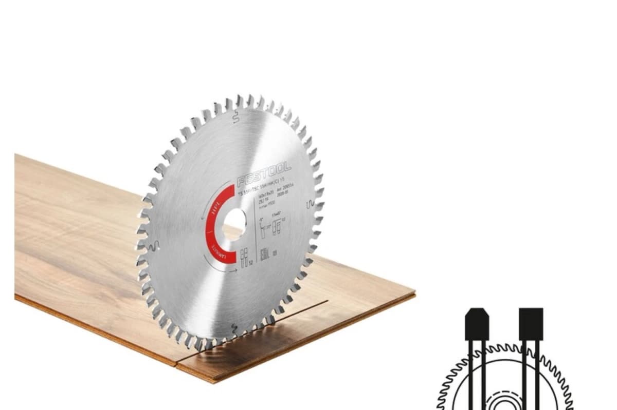 Festool 205766 Cirkelzaagblad - HW 168x1,8x20 - 52T - Laminaat thumbnail 2