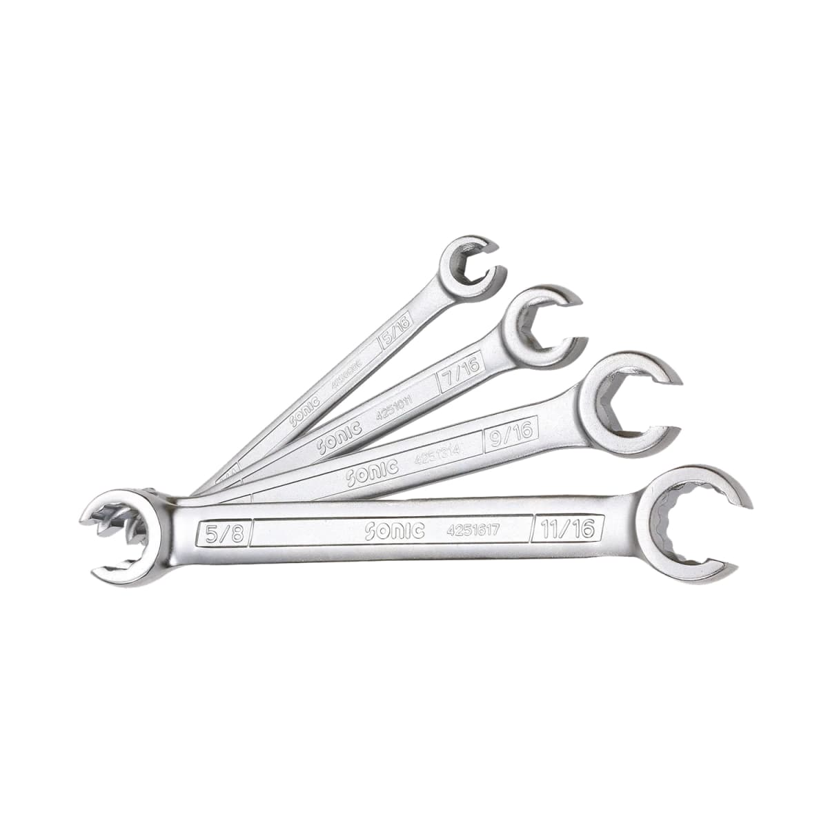 Sonic 600402 Ringsleutelset''open Model''(SAE) - 4 Delig