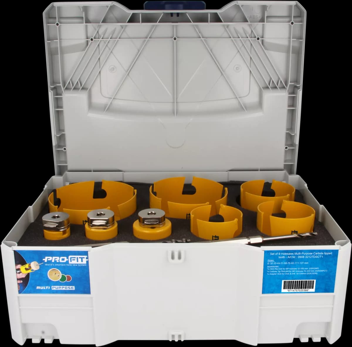 ProFit 090832127DSCT1 Multi Purpose Gatzagen Set In T-Loc Systainer 9 Stuks