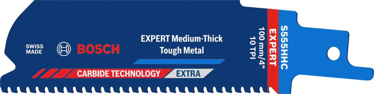 Bosch EXPERT S555HHC Medium-Thick Tough Reciprozaagblad - 50mm - Metaal