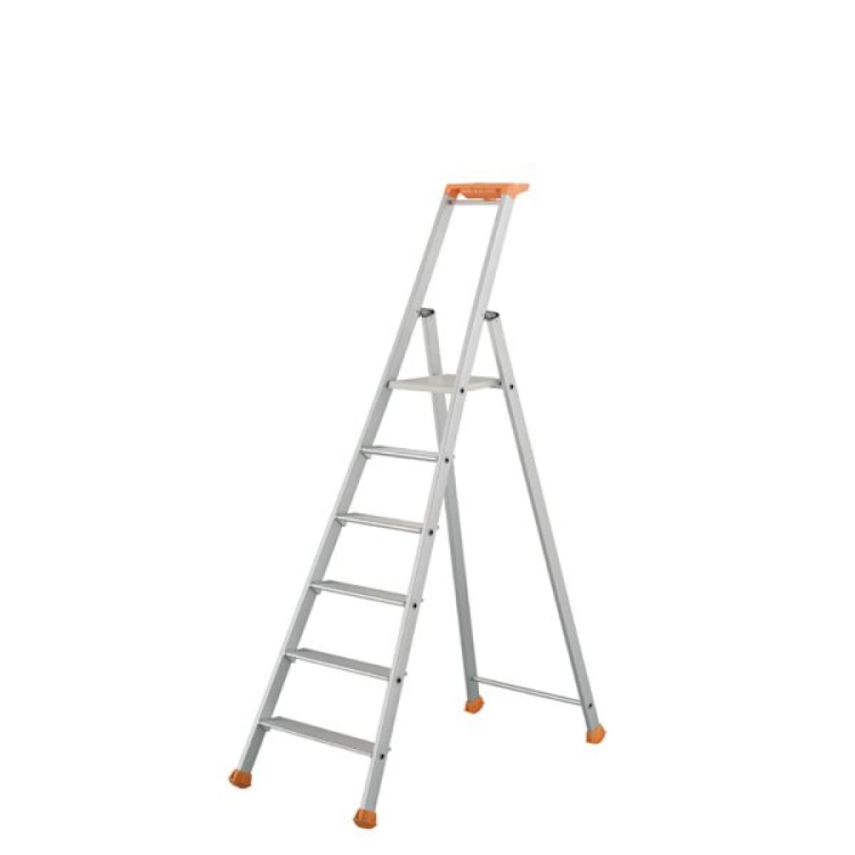 Little Jumbo 1223700006 Industrietrap 2370 - Enkel - Aluminium - 1 X 6 Treden - Max. Werkhoogte 3,32m