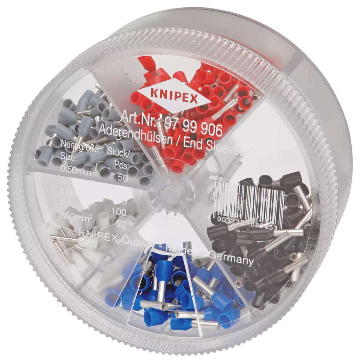 Knipex 97 99 906 Assortimentsboxen Met Afgestripte Adereindhulzen thumbnail 2