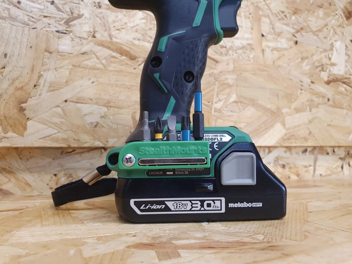 StealthMounts BH-MHH-BLK-2 Magnetische Bithouder Voor Machines Hikoki - Zwart - 2-pack thumbnail 2