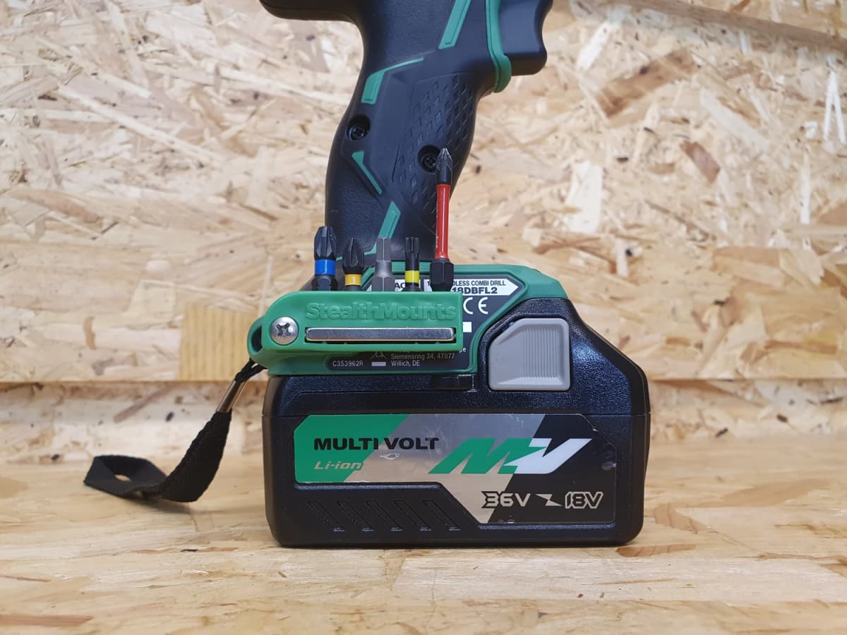 StealthMounts BH-MHH-BLK-2 Magnetische Bithouder Voor Machines Hikoki - Zwart - 2-pack thumbnail 3