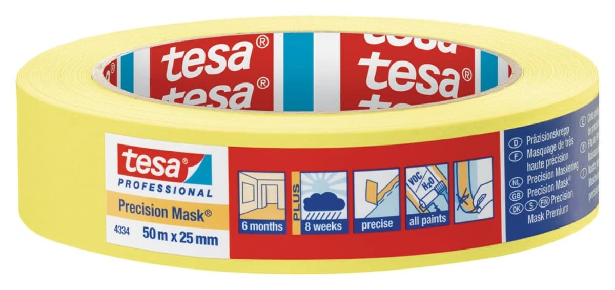 Tesa 4334 Professional Afplaktape - 25mm X 50m
