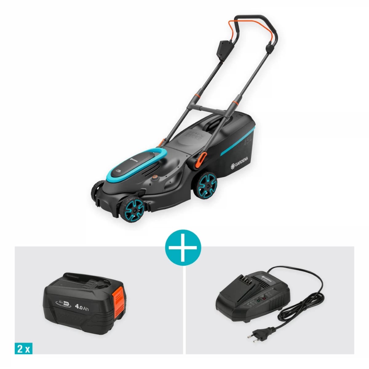 Gardena PowerMax 37/36V P4A Accu Grasmaaier Set (1x 4.0Ah) - 37cm thumbnail 2