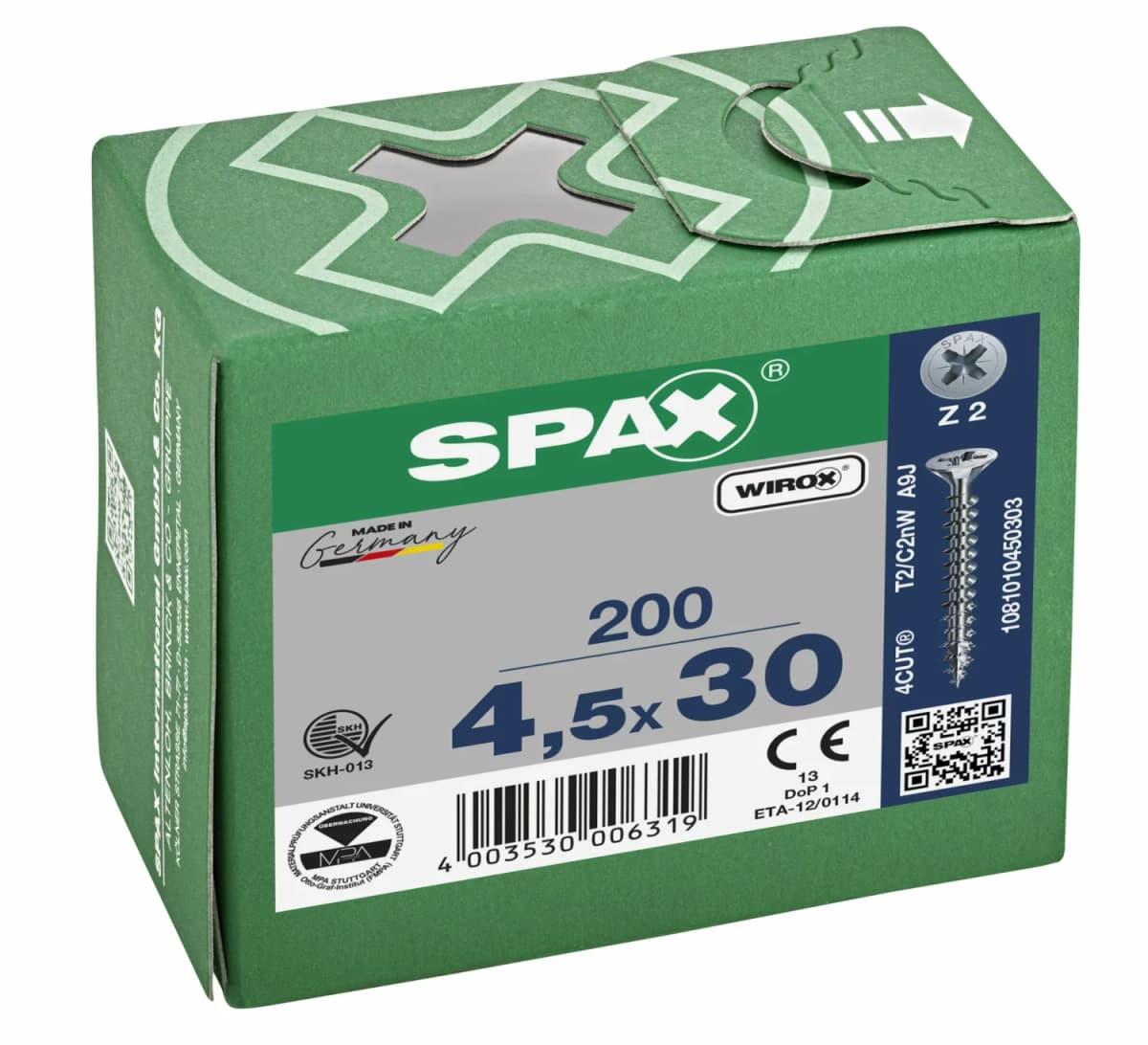 SPAX Universele Schroeven Verzonken Kop - Voldraad - Z2 - 4.5x30 Mm (200st) thumbnail 4