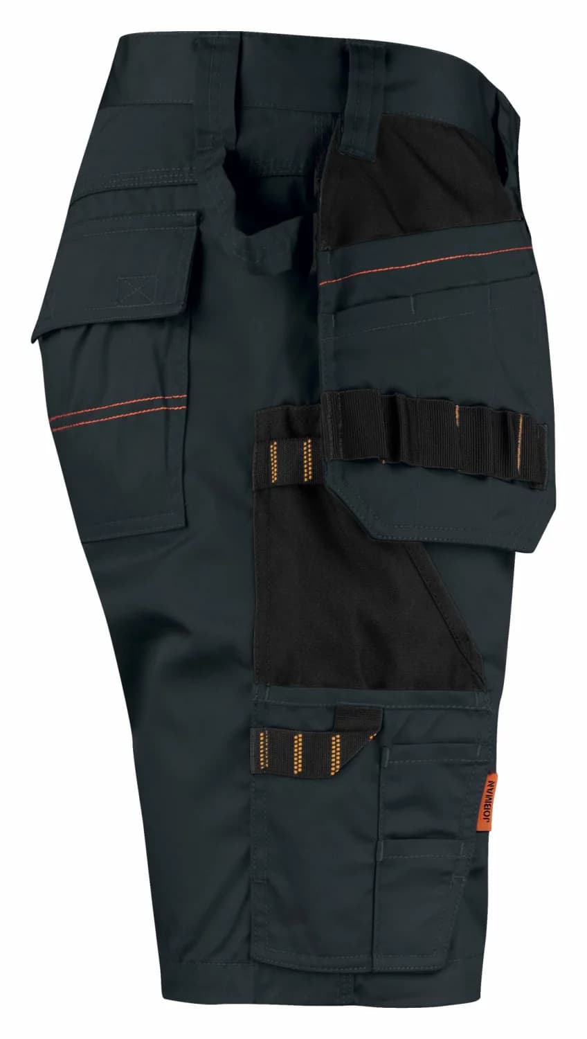 Jobman 2722 Werkbroek Kort Holsterpocket - Maat 46 - Zwart thumbnail 4
