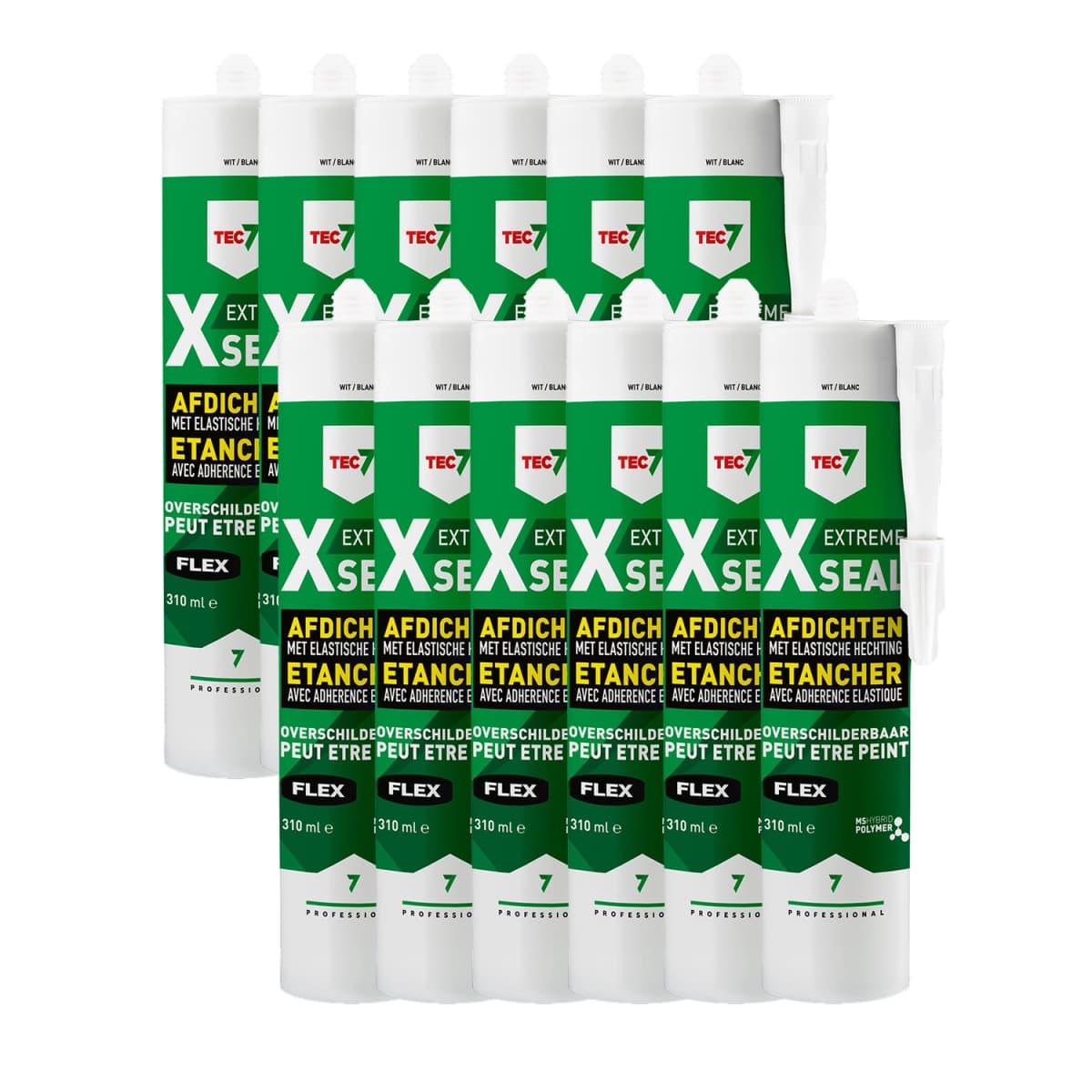 TEC7 528009000 X-seal Afdichtingskit - Wit - 310ml (12st)