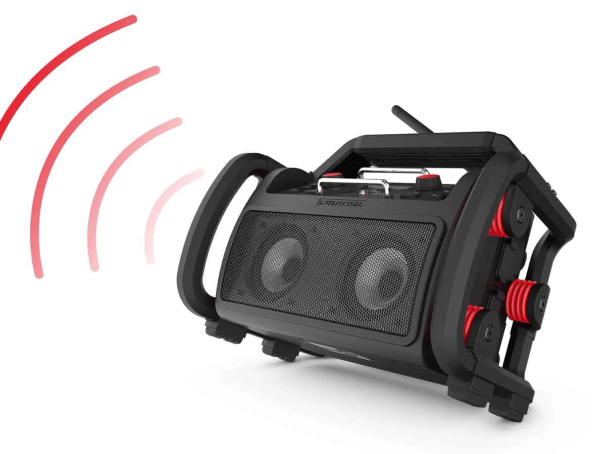 PerfectPro ROCKPRO Bouwradio - FM RDS / DAB+ - AUX-in - Bluetooth - Werkt Op Netstroom En Lithium Accu thumbnail 4