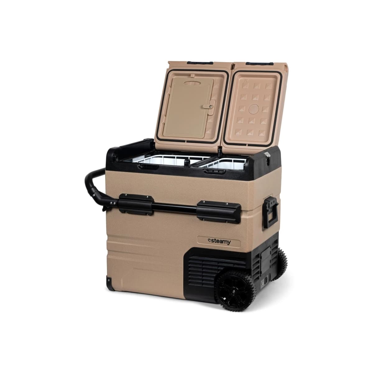 Steamy-E SECTAW55 Dual Zone Elektrische Compressor Koelbox Op Wielen - 55L thumbnail 4