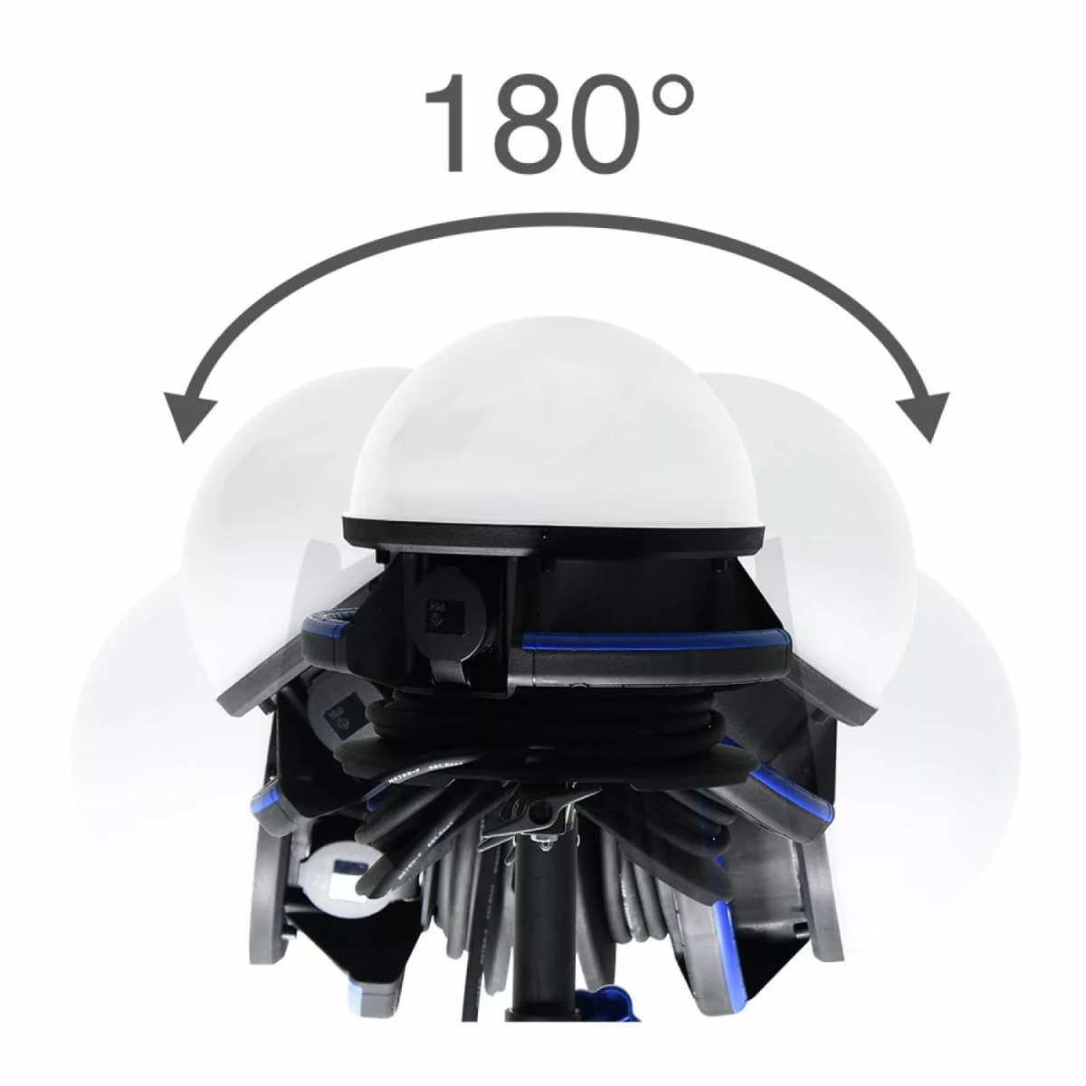 Eurolux 55.106.69 LED Bouwlamp - 360° - 100 W - 11500Lm - 230 V Incl 2 Shuko Contactdozen thumbnail 3