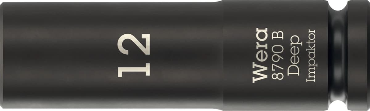 Wera 05005553001 8790 B Impaktor Deep Lange Krachtdop - 3/8"- Zeskant - 12 X 63mm