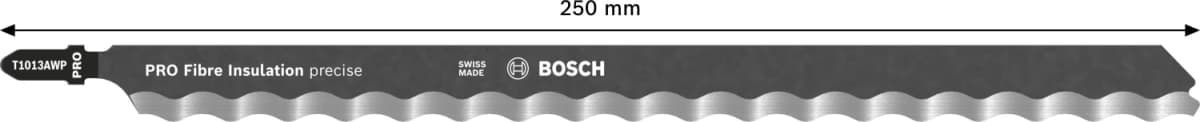 Bosch PRO T1013AWP Fibre Insulation Precise Decoupeerzaagblad - 250mm - Wol (3st) thumbnail 4
