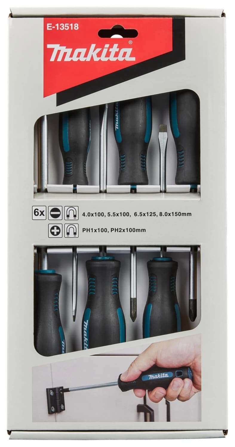 Makita E-13518 6-delige Schroevendraaierset - PH/SL thumbnail 4