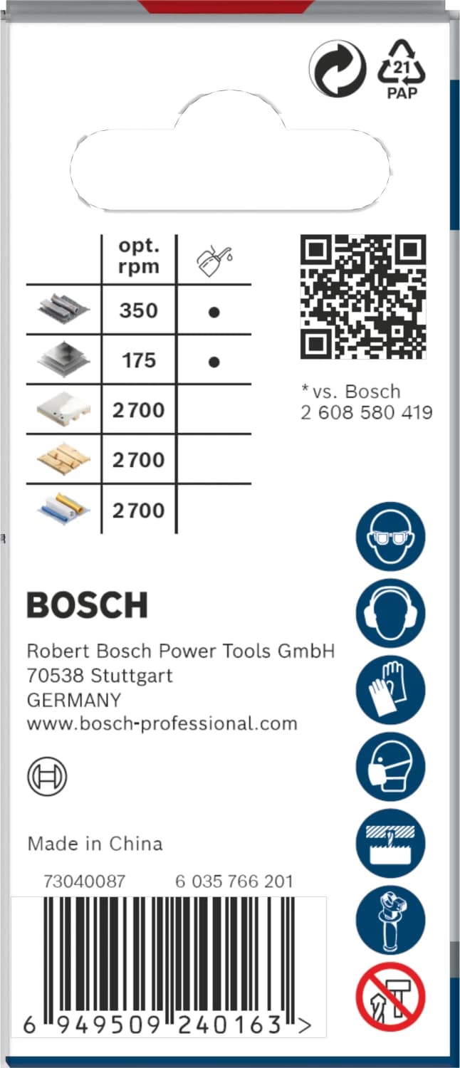 Bosch 2608594372 PRO Multi Material Gatzaag Met Power Change Plus - 25mm thumbnail 3