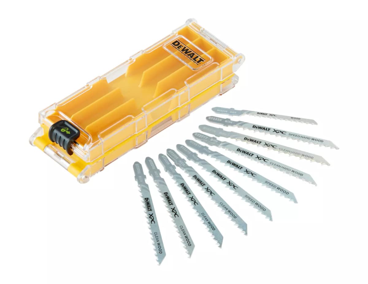 DeWALT DT2296 10 Delig Decoupeerzaagblad Set XPC In Cassette - Hout / Kunststof / Laminaat thumbnail 3