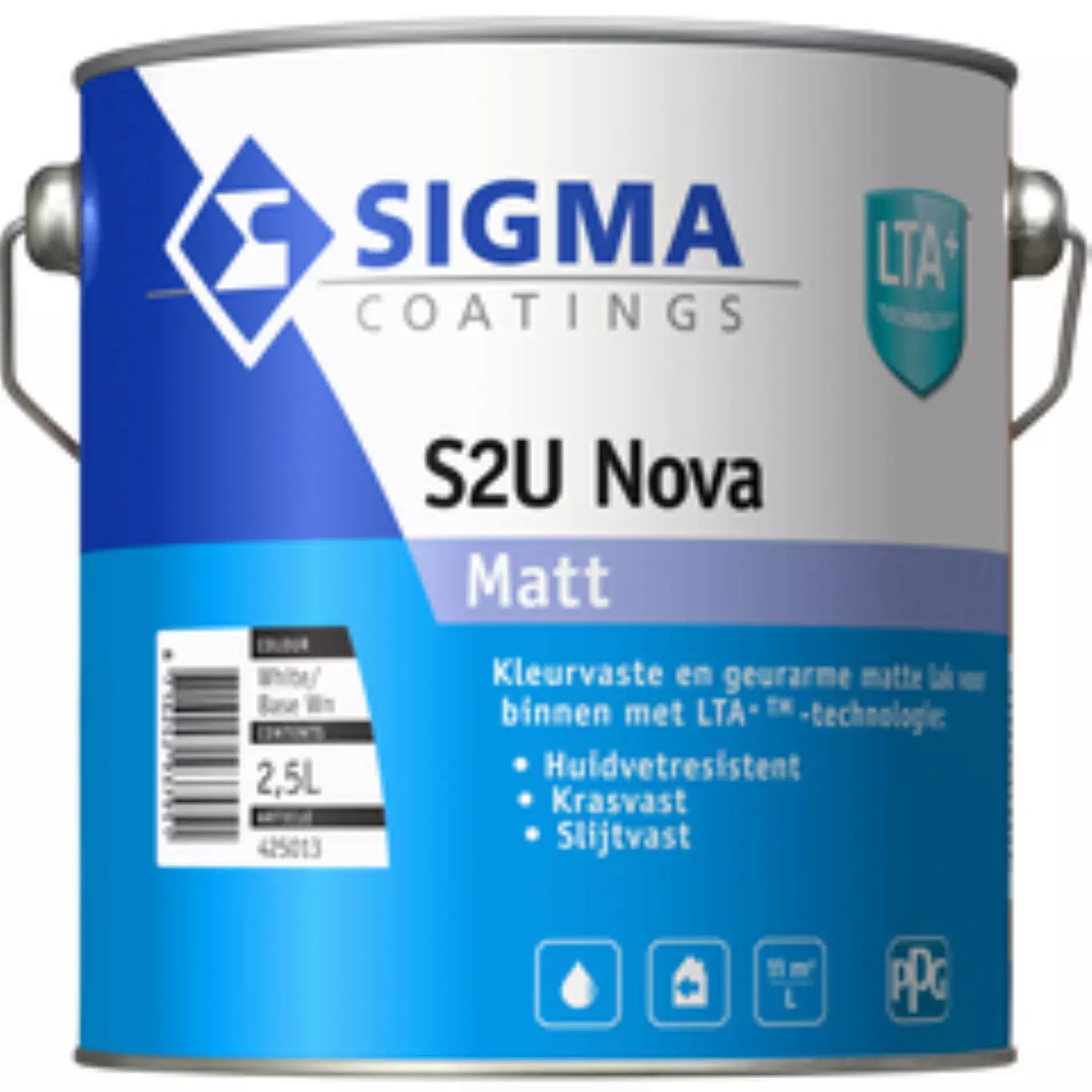 Sigma S2U Nova Matt - Op Kleur Gemengd - 2,5L - Lak