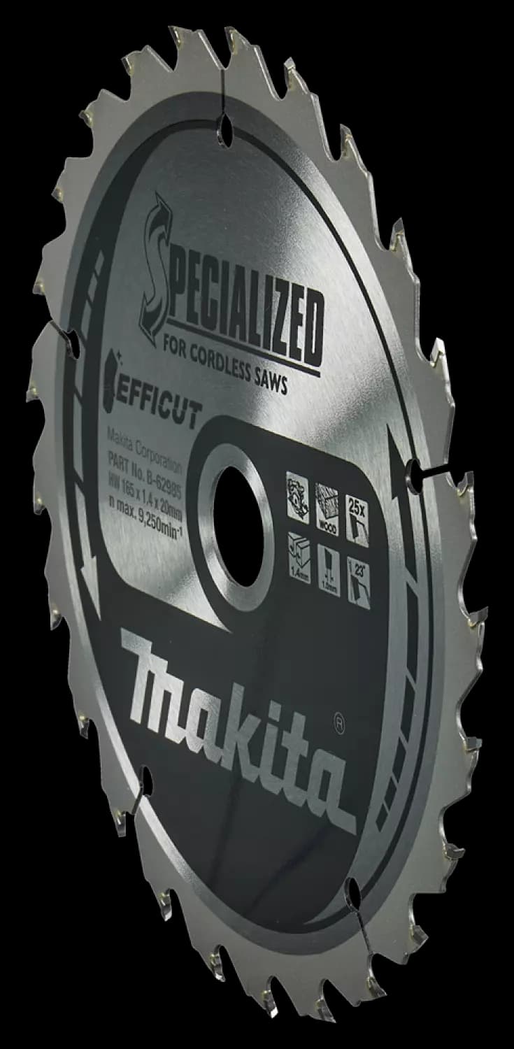 Makita B-62985 Cirkelzaagblad Hout - 165x20x1,4mm 25T thumbnail 3