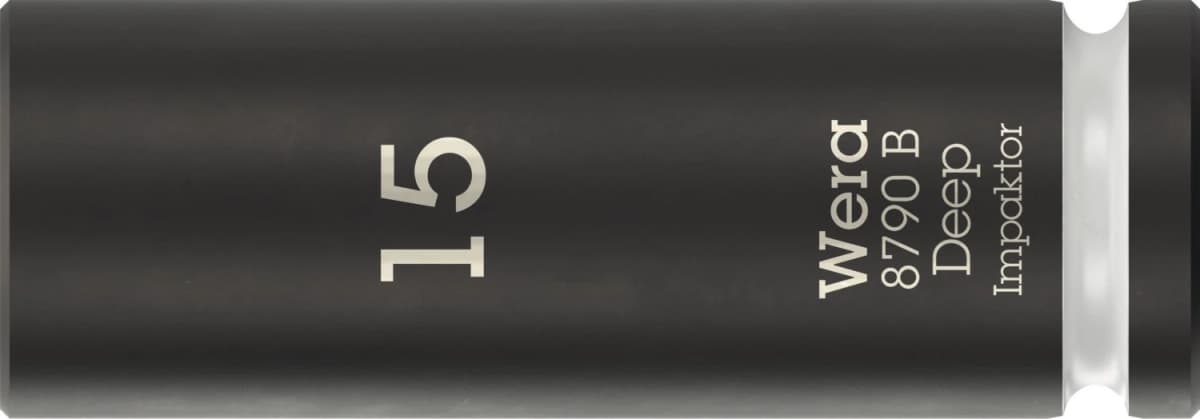 Wera 05005556001 8790 B Impaktor Deep Lange Krachtdop - 3/8"- Zeskant - 15 X 63mm