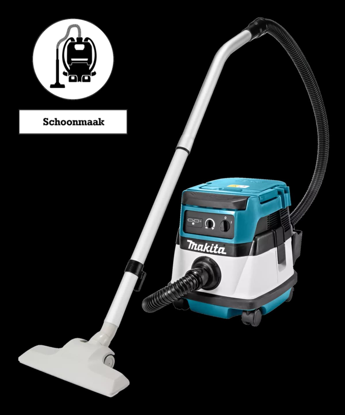 Makita DVC860LZ 36V (2 X 18V) Li-Ion Accu Hybride Stofzuiger Body - 8L - Netstroom&Accu thumbnail 2