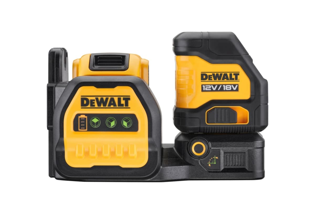 DeWALT DCE088D1G18 12V / 18V Li-ion XR Accu Zelfnivellerende Kruislijnlaser Set (1x 2.0Ah) In TSTAK Koffer - Groen thumbnail 3
