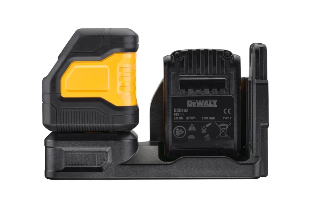 DeWALT DCE088D1G18 12V / 18V Li-ion XR Accu Zelfnivellerende Kruislijnlaser Set (1x 2.0Ah) In TSTAK Koffer - Groen thumbnail 4