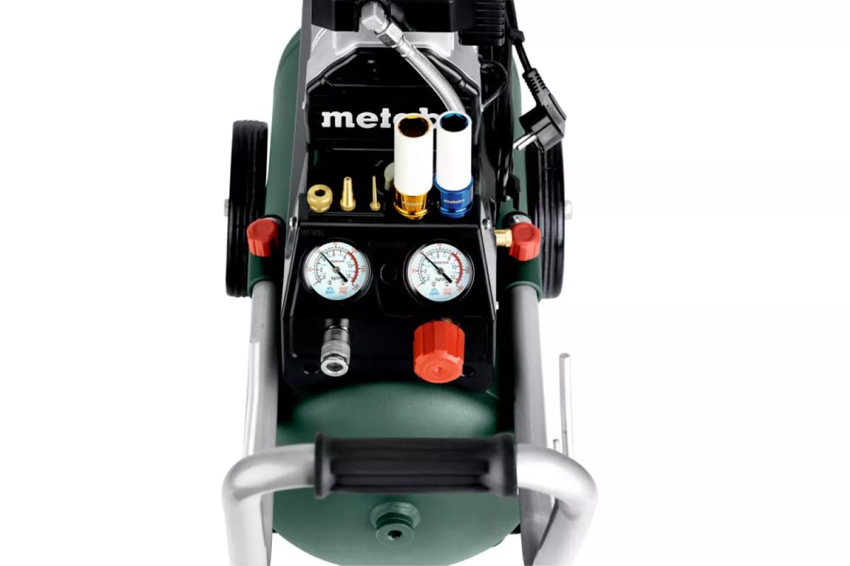 Metabo Basic 220-24 OF Silent Compressor - 1100W - 8 Bar - 24L - 110 L/min thumbnail 3