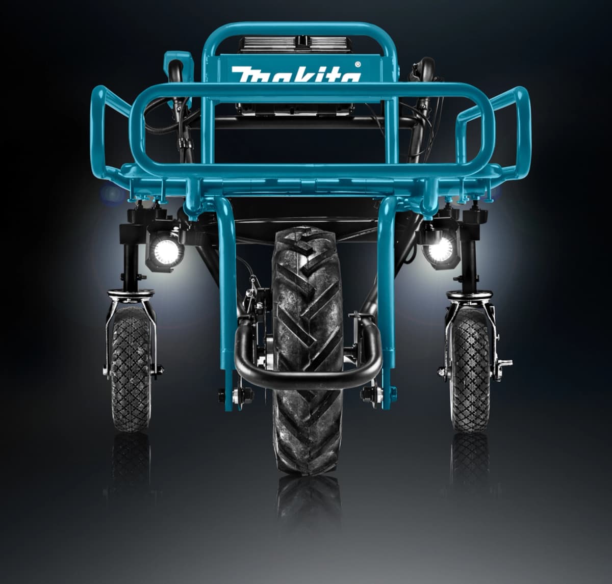 Makita DCU180ZX1 18V Li-Ion Accu Kruiwagen Met Rek Zonder Tilbelasting - 130kg thumbnail 3