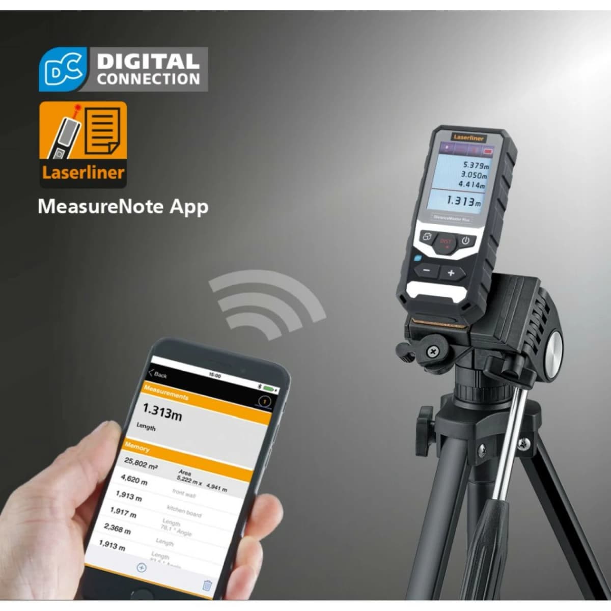 Laserliner DistanceMaster Plus 100 Afstandsmeter - 100m - Bluetooth - IP65 thumbnail 3