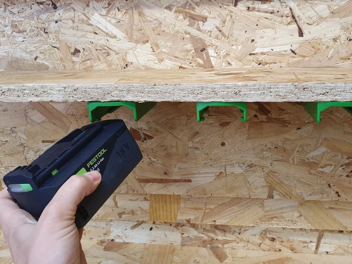 StealthMounts BM-FT18-GRN-6 Accuhouder Voor Festool 18V - Groen - 6-pack thumbnail 4