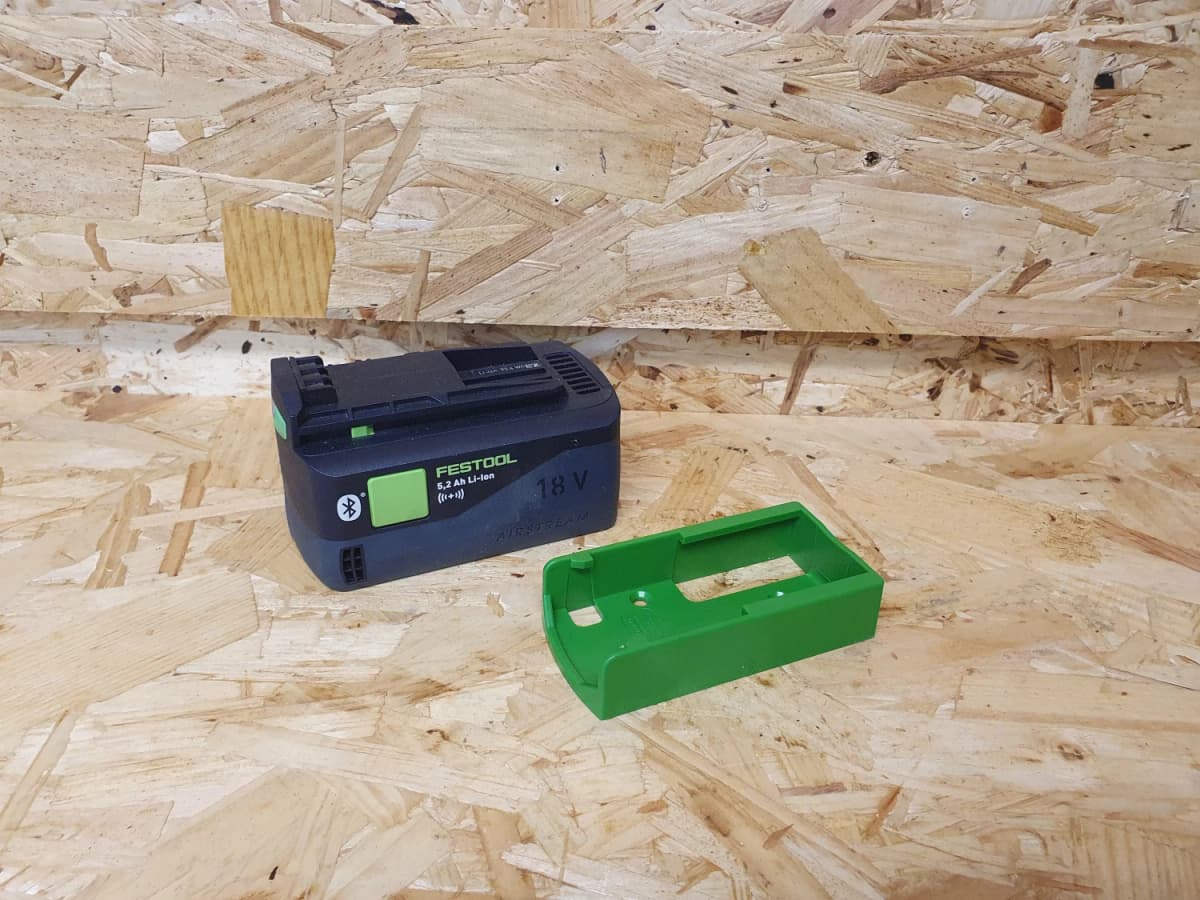StealthMounts BM-FT18-GRN-6 Accuhouder Voor Festool 18V - Groen - 6-pack thumbnail 2