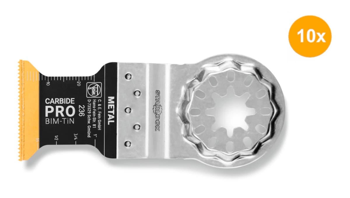 Fein 63502236240 E-Cut Carbide Pro Zaagblad (10st) - 35 X 45mm