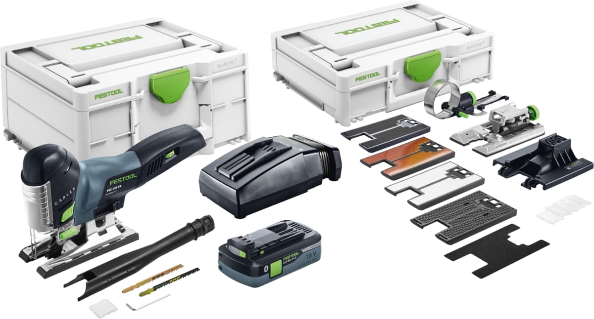 Festool CARVEX PSC 420 HPC4,0 EBI-Set 18V Li-Ion Accu Decoupeerzaagmachine Set (1x 4,0Ah) In Systainer - 120mm