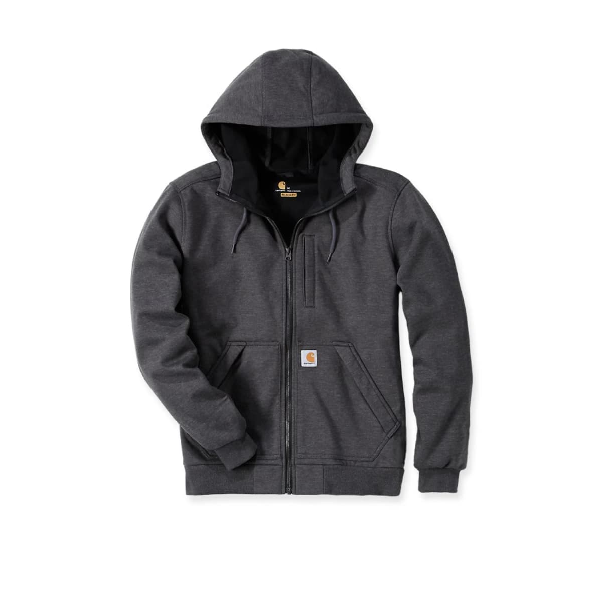 Carhartt 101759 Wind Fighter Hooded Sweatshirt - Relaxed Fit - Carbon Heather - XL