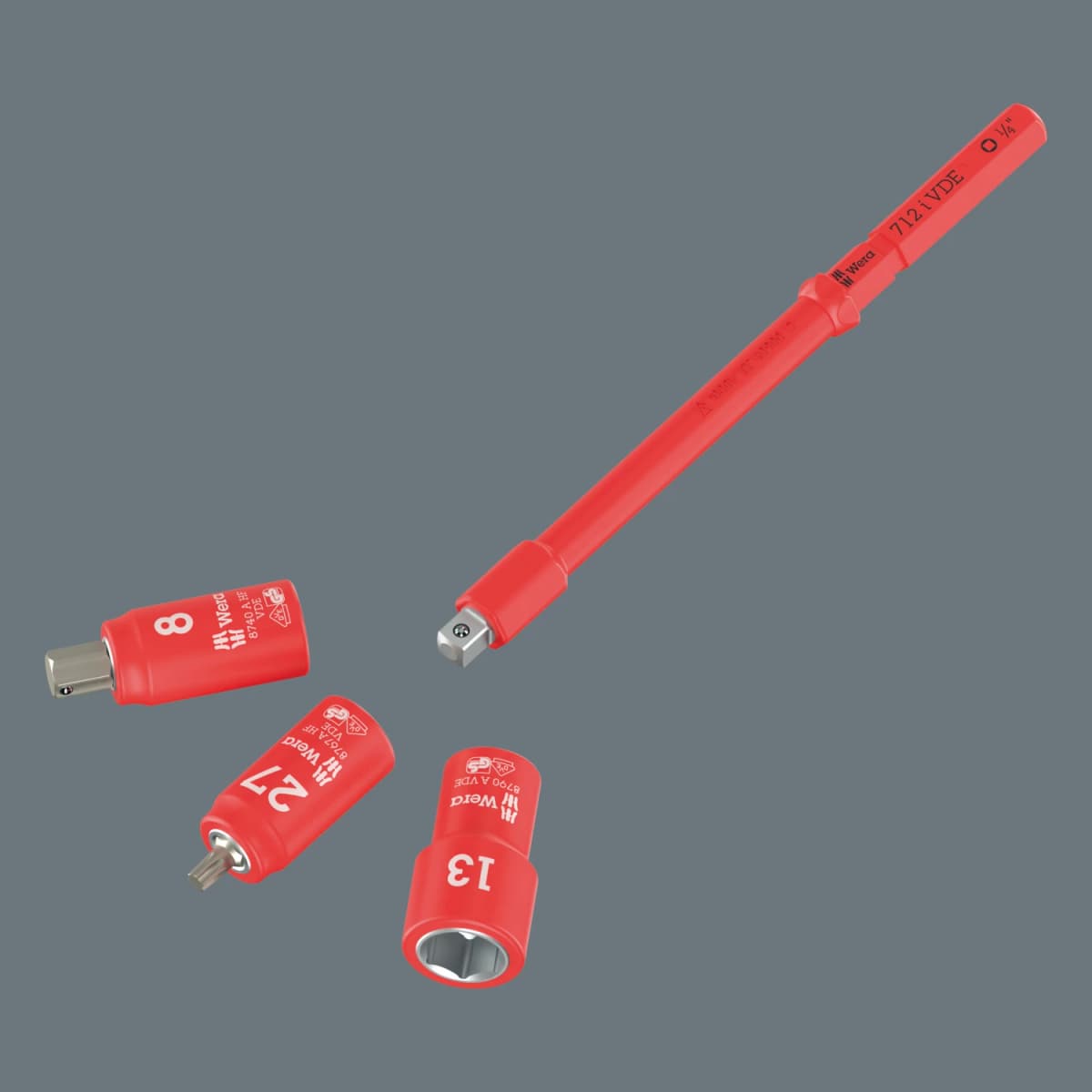 Wera 05006642001 Kraftform Kompakt A VDE 712 I Adapterkling Geïsoleerd - 1/4"X 154mm thumbnail 4