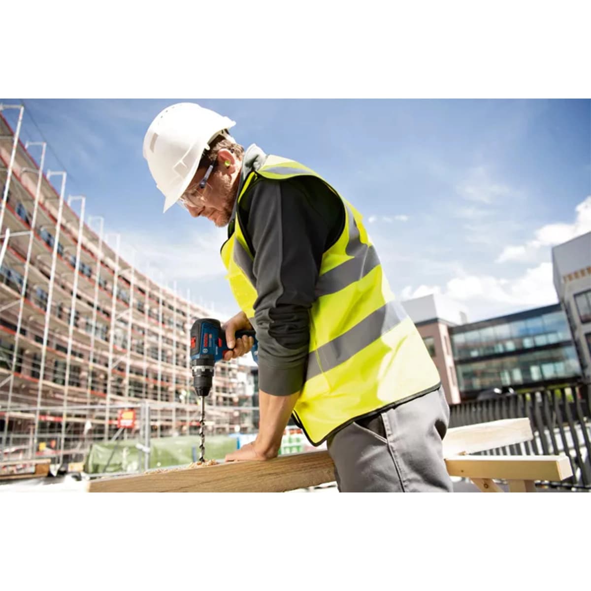 Bosch GSB 18V-55 18V Li-Ion Accu Schroefklopboormachine Body Met GRATIS L-Case- 55Nm thumbnail 3